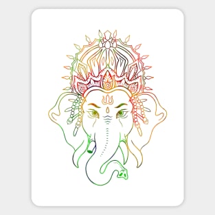 Ganesha Drawing Color Magnet